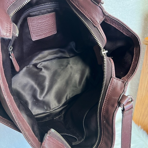 Coach Mahogany Leather Shoulder Bag - Picture 7 of 10